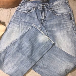 Mens silver jeans 32x32